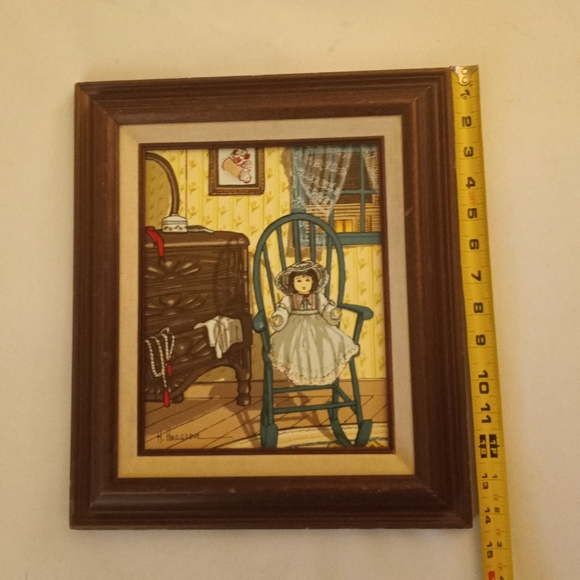 H. Hargrove Seriograph Doll in Rocking Chair - Picture 7 of 8